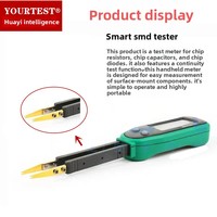 Multimètre numérique Huayi MS8910 avec pince de test pour composants CMS, mesure automatique de la résistance, des diodes, de la capacité et de la continuité