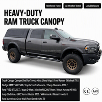 Kanopi Hardtop Aluminium 4X4 untuk Bak Truk Pikap, Cocok untuk Toyota Hilux, Ford Ranger, Jeep Gladiator, Mitsubishi Triton