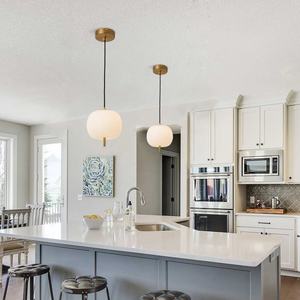 SKD Sunsir Modern Pendant Lamp Opal Glass Pendant Light <b>Chandelier</b> Contemporary Hanging Lamp - Product Image 6