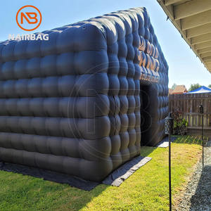 All Black Night Club <span class=keywords><strong>Cube</strong></span> Tente de fête d'anniversaire de mariage Boîte de nuit gonflable Maison gonflable-Discothèque à vendre - Product Image 2