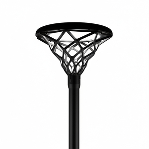 Lanterne <span class=keywords><strong>de</strong></span> <span class=keywords><strong>jardin</strong></span> décorative à double bras en aluminium filé, 50W LED AC, pour poteau urbain, IP65, garantie 5 ans - Product Image 2