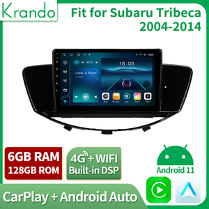 Krando – système de <span class=keywords><strong>navigation</strong></span> avec autoradio pour Subaru Tribeca 2004-2014 carplay, mise à niveau Android, moniteur de voiture plug and play - Product Image 2