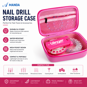 De EVA duro funda para <span class=keywords><strong>Blinger</strong></span> conjunto final colección Glam impermeable dura herramienta electrónica caso a prueba de golpes a prueba de cuero - Product Image 1