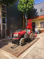 Foreuse hydraulique pour puits d'eau, montée sur tracteur et entraînée par une prise de force (PTO), pour l'approvisionnement en eau des élevages et des particuliers