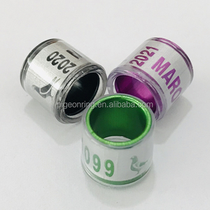 Anneau de <span class=keywords><strong>pigeon</strong></span> oiseau, 15mm de haute qualité, nouveau Style, toutes couleurs, bracelets d'oiseaux - Product Image 4