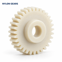 Pignon hélicoïdal en nylon MC bleu haute résistance, taille personnalisée, prix usine, pour équipement de convoyeur
