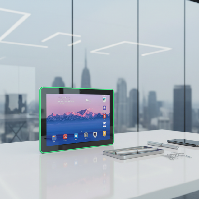 Custom 10.1 Inch Android PoE Smart Tablet LED Full Aluminum Alloy Body Touch Screen RK3566 2+16GB Meeting Room Booking