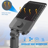 Lampadaire LED haute efficacité de type boîte à chaussures, étanche IP65, pour usage extérieur commercial, routier, autoroute, municipal