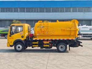 Dongfeng Vacuum Sewage Truck Yuchai 155HP, 5m³ Heated Sewage Tank Optional Oil Circulation Vacuum Pump Suitable for Cold Regions - Product Image 3
