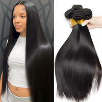 Cheveux bruts brésiliens vierges à cuticules alignées, vente en gros de paquets de cheveux humains vendeur de cheveux vierges, paquets de cheveux brésiliens vierges de vison brut