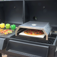 Four à pizza au gaz propane professionnel robuste en acier inoxydable 35x40cm avec logo personnalisé, directement de l'usine, pour barbecue
