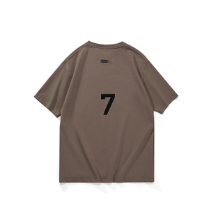 Lettre de <span class=keywords><strong>flocage</strong></span> personnalisée Streetwear marque 100% coton t-shirt homme lourd surdimensionné essentiel t-shirt - Product Image 2
