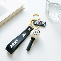 Mini porte-clés lumineux 3D, pendentif, merchandising Bangtan Boys, porte-clés mignon, pendentif de sac KPOP, cadeaux pour les fans