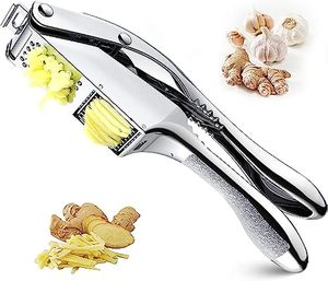 Offre Spéciale : Presse-ail Multifonction en Acier Inoxydable Argenté 15,5*3cm pour Toutes Saisons, Hachoir à Légumes Écologique avec Boîte - Product Image 2