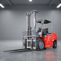 Forklift Listrik Mini Liftron CPD30L Baterai Lithium-Ion Ban Solid Garpu 1070x120mm Kecepatan 14km/jam untuk Transfer Barang Gudang