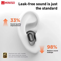 Earbud Penerjemah AI MINISO MS105, Mendukung 134 Bahasa Secara Real-Time dengan Aplikasi BT6.0 IOS & Android, untuk Perjalanan dan Rekreasi