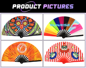 Nuevas llegadas Kung Fu ventiladores de mano logotipo personalizado arte popular de bambú para negocios fiesta Rave Big Clacking ventiladores artesanales para promoción de regalos - Product Image 5