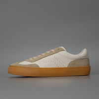 Nouvelles chaussures de skate rétro en cuir de vachette véritable respirant, polyvalentes, antidérapantes, sportives, décontractées, faites à la main