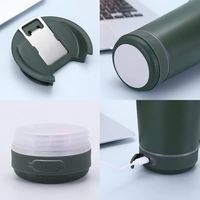 Gobelet isotherme à double paroi pour bière et café de 16 oz avec couvercle, haut-parleur Bluetooth sans fil intégré pour fêtes en extérieur