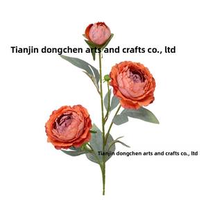 3 Pinturas Artísticas al Óleo de Peonías y <span class=keywords><strong>Rosas</strong></span> de Tallo Único, Decoración Floral Elegante de Estilo Europeo para el Hogar, Flores de Lujo Ligero Estilo Ins - Product Image 4