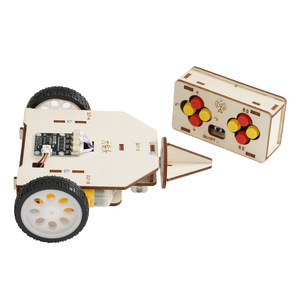 Voiture robot télécommandée DIY avec matériaux <span class=keywords><strong>en</strong></span> bois/métal/plastique pour l'éducation scientifique et STEM des enfants - Product Image 6