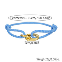 Bracelet milanais CCB ajustable personnalisé pour homme, bracelet à chaîne entrelacée, bracelet de surf décontracté et tendance pour homme, cadeau