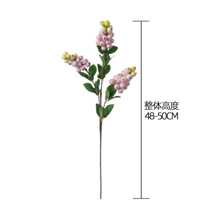 กิ่งเบอร์รี่ประดิษฐ์สีขาวชมพูเขียว พลาสติก ผลไม้มงคล ตกแต่งงานแต่งงาน - Product Image 4