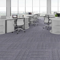 Carreaux de moquette en polypropylène à boucles, pour hôtel, bureau, usage commercial, avec support écologique, résistants aux taches