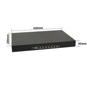 1U стойка 8lan промышленный брандмауэр i3 i5 i7 LGA1151 PFsense Ubuntu поддержка AES-NI брандмауэр маршрутизатор ПК 1U устройство для монтажа в стойку - Product Image 3