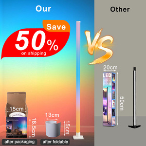 RGB Thay Đổi Độ Sáng Thông Minh Đứng Ánh Sáng Hiện Đại <span class=keywords><strong>LED</strong></span> Góc Chiếu Sáng Cho Nhà Văn Phòng Phòng Khách Ứng Dụng USB Sàn Trang Trí Đèn - Product Image 3