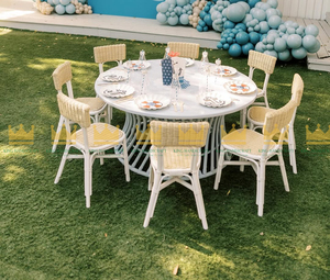 Chaise pour enfants en rotin naturel fait à la main pour anniversaire mariage banquet fête événement décoration écologique durable meubles pour enfants - Product Image 4