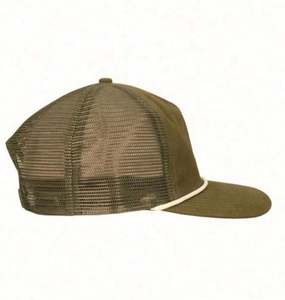 Gorras Trucker de 5 Paneles de Pana Personalizadas de Alta Calidad con Logotipo Bordado en 3D, Gorra de Mezclilla con Cierre a Presión, a la Moda para la Playa - Product Image 4