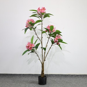 Árbol de Frangipani Tropical Artificial de Lujo, Árbol de Flores Artificiales Decorativo para Interiores y Exteriores - Product Image 4
