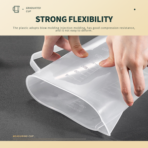 WINNERS 500ml 1000ml 2000ml 5000ml Taza medidora de plástico de gran capacidad Jarra de agua fría y caliente duradera con escala para Cocina - Product Image 4