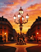Lampe de jardin LED de haute qualité, nouveau design, best-seller, pour cour, pelouse, avec poteau en aluminium, étanche IP65, lampadaire