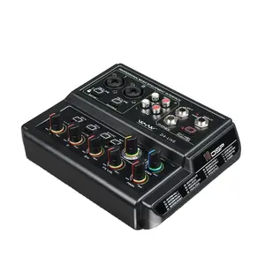 4 channel usb audio mixer console with bluetooth