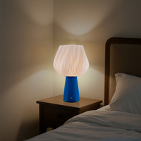 Lampe USB portable de luxe moderne à intensité variable pour salon et chevet lampes de table LED 3D sans fil rechargeables pour restaurant tactiles