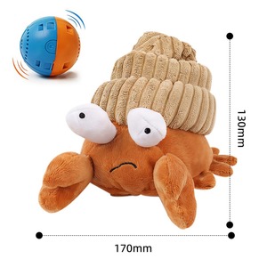 Juguete para Perros con Forma de Cangrejo Ermitaño - Peluche con Bola Vibrante, Eléctrico y Autodesenternizador - Product Image 3