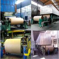 Gamme complète de produits Machine de fabrication de papier kraft Machine à rouleaux géants de papier artisanal 10T 5T 50T Industrie du papier