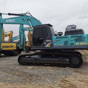 Excavatrice sur chenilles hydraulique de grande taille Kobelco SK350 d'occasion, modèle 2020, 35 tonnes, avec moteur, pompe et transmission haute performance - Product Image 6