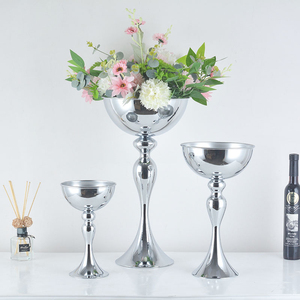 Alta qualità alta oro vaso in metallo ciotola decorativo centrotavola per feste di nozze <span class=keywords><strong>piedistallo</strong></span> fiori composizioni porte - Product Image 2