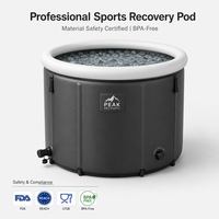 Baignoire à glace portable professionnelle pour la cryothérapie, 4 formes disponibles, certifiée CE REACH pour la récupération musculaire