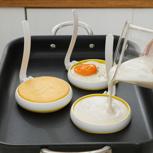 Vòng trứng chiên Silicon 4 gói cho bánh pancake ăn sáng và muffin và bánh sandwich vật liệu không dính - Product Image 6