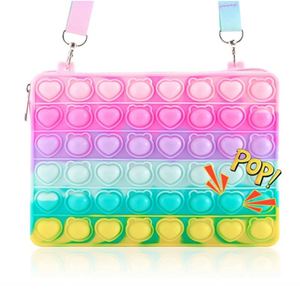 2025 Mini Monedero Llavero con Diseño de Fresa, Estilo Tie Dye, con Función Antiestrés, Novedoso Juguete de Broma para Mochilas Escolares - Product Image 1