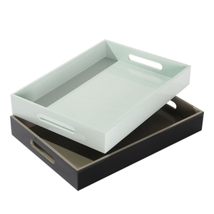 Bandeja de Servir de Madera de Lujo Personalizable al por Mayor, Madreperla, Hecha a Mano en Vietnam, Diseño Moderno, Mejor Calidad, Varios Tamaños - Product Image 1
