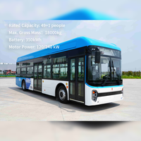 Bus Urbain Électrique 12m pour Transport Urbain, 50 Places, Transmission Manuelle, Certifications EURO IV et EURO V