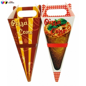 personalized logo printing food grade cone pizza box