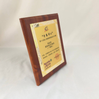 Plaque de récompense personnalisable en bois sculpté Plaques souvenirs en bois de luxe artisanat par sublimation