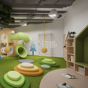 Moetry Forest Inspired Aire de jeux intérieure Mousse et bois Jungle Gym Soft Playsets Play Cafe FEC Amusement Park Kids Club - Product Image 2