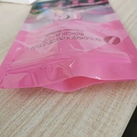 Sachets refermables en mylar pour aliments, imprimés sur mesure, de couleur rose, pour chips, popcorn, sachets refermables, emballage étanche aux odeurs, sachets en mylar pour sels